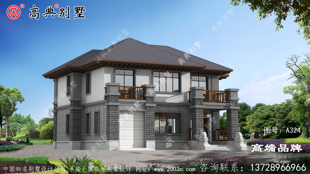 中式别墅设计效果图探索自然纯净之美