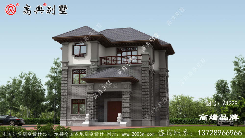 独院别墅的中式style，看来看去还是中式的最漂亮